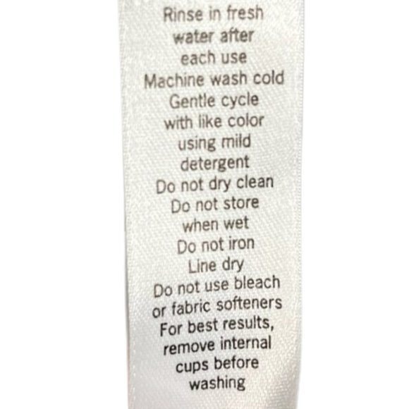 Athleta Kiki B/W Keyhole Halter Bra Swim Dress - MT - Picture 6 of 9